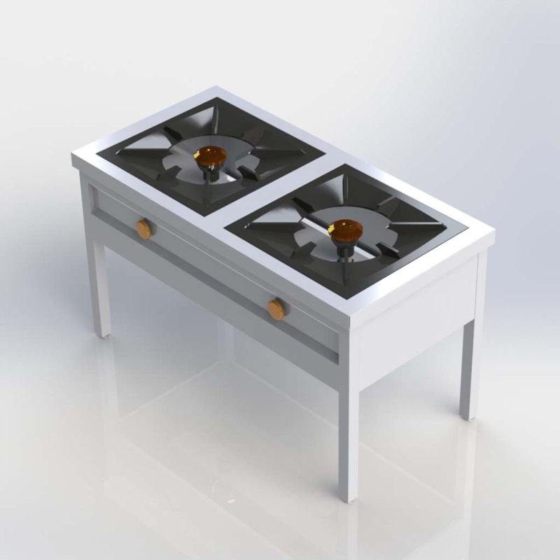 2 BURNER STOCK POT - FREE STANDING COOKING RANGE Kenya